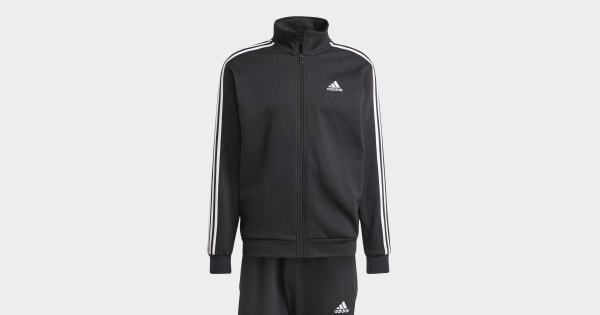 アディダス ベーシック スリーストライプス フリース トラックスーツ