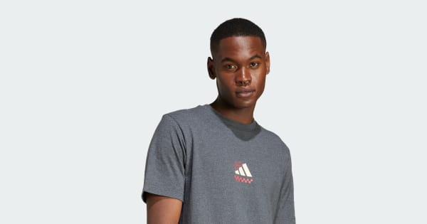 T-shirt Lounge Pizza Graphic - Grigio adidas | adidas Italia