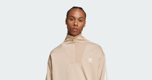 adidas funnel neck track top ベージュ　S adidas Originals Adicolor Funnel Neck Track Top in beige | ASOS