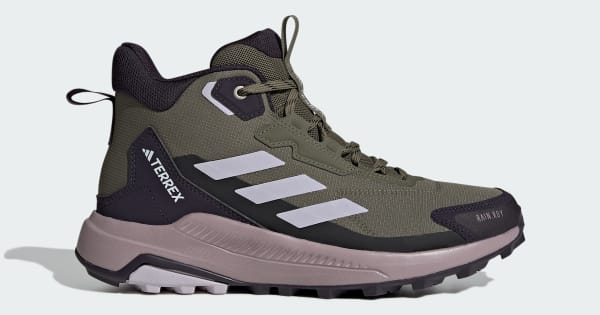 adidas Terrex Anylander Mid Rain.Rdy Hiking Sneakers - Green