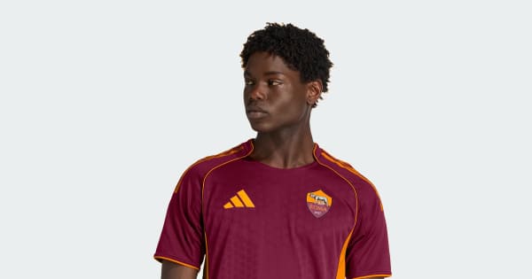 adidas AS Roma 25/26 Home Authentic Jersey - Burgundy | Free