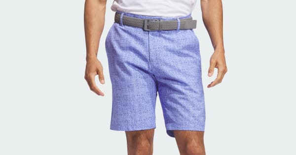adidas Ultimate365 Printed Golf Shorts - Blue | Free Shipping with