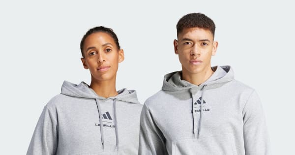 アディダス Les Mills グラフィックパーカー - グレー | アディダス