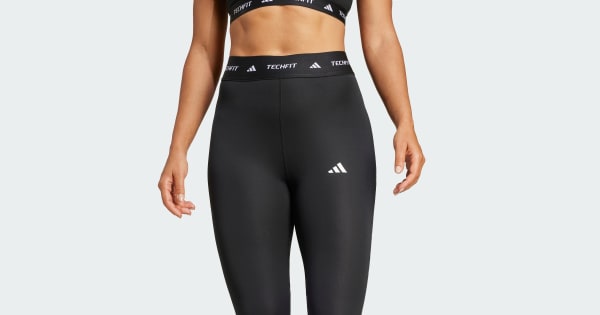 adidas Licras 7/8 TECHFIT Pretina Alta Negro adidas Colombia