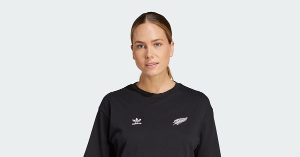 アディダス オールブラックス エッセンシャルズ半袖Tシャツ - ブラック