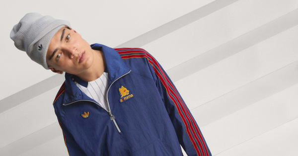 adidas AS ROMA ジャージ ネイビー 新品 adidas Bluza dresowa AS Roma 1993 - Niebieski | adidas Poland