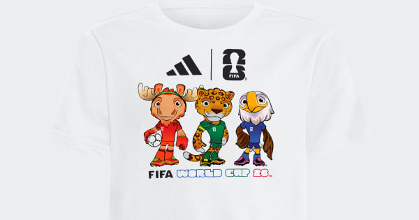 adidas FIFA World Cup 2026 Fresh T-Shirt Kids - White | Free