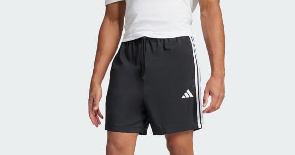 Shorts Essential Três Listras Chelsea - Preto adidas | adidas Brasil