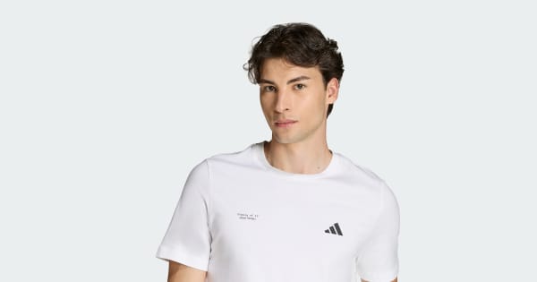adidas FOOTBALL SLOGAN GRAPHIC T-SHIRT - White | Free Shipping