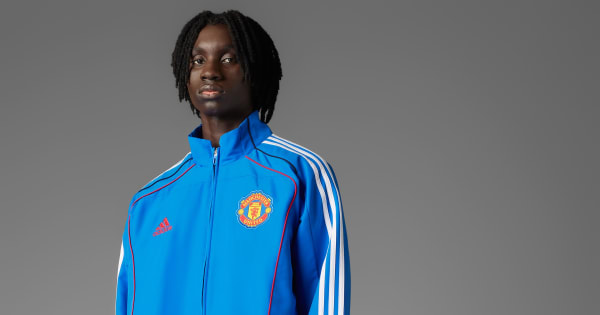 adidas Manchester United UBP Track Top - Blue | adidas Singapore
