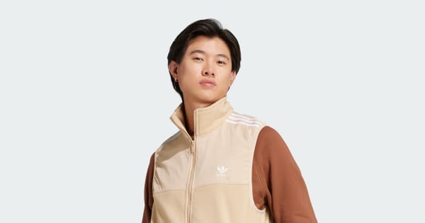 アディダス アディカラー スリーストライプス マイクロフリースベスト