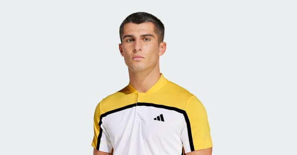 adidas Tennis HEAT.RDY Pro FreeLift Henley Polo Shirt - White