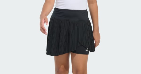 adidas Detached Waistband Woven Pleated Skort - Black | Free