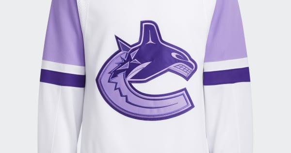 adidas Canucks Hockey Fights Cancer Jersey White Free