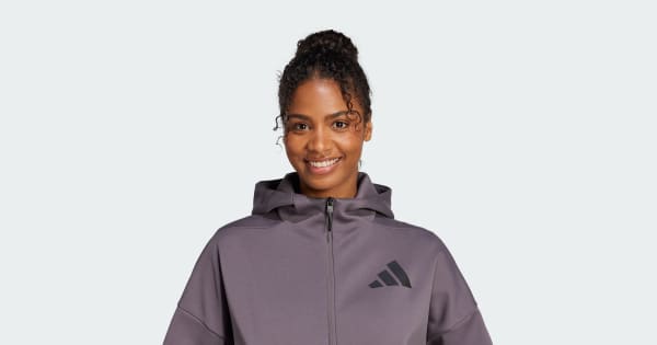 adidas Z.N.E. Full-Zip Hoodie - Grey | adidas Türkiye