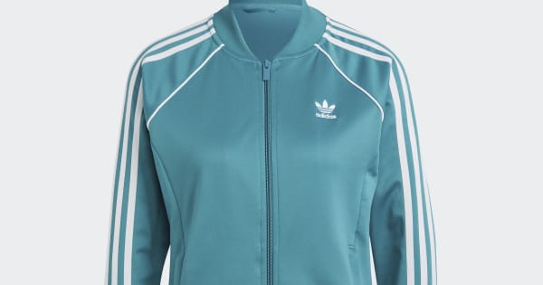adidas Adicolor Classics SST Track Jacket - Turquoise | Free