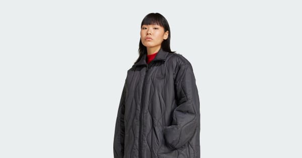 アディダス キルテッドジャケット - ブラック | アディダス ジャパン