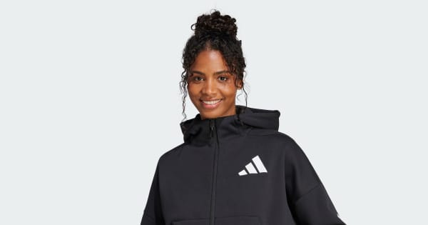 Moletom Capuz adidas Z.N.E. Full-Zip - Preto adidas | adidas Brasil