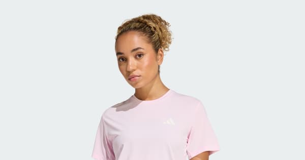 adidas adi365 Running Climacool Iconic T-shirt - Pink | Free