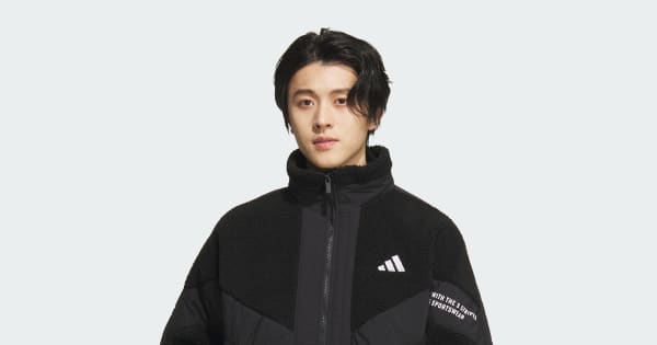 アディダス ワーディングパック ルーズフィット ジャケット - ブラック