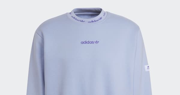 トップス everyone cotton crew neck sweatshirt Trefoil_Linear_Crew_Sweatshirt