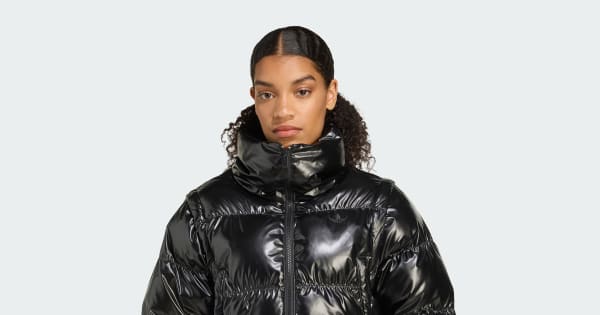 アディダス Essentials グロッシー 2-in-1スタイル クロップド丈