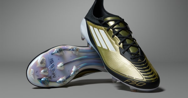 adidas F50 ELITE FG MESSI 28.0メッシ アディゼロ Zapatos de Fútbol Messi F50 Elite Terreno Firme - Dorado