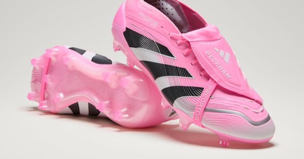 Chuteira Campo PREDATOR ELITE Beckham Língua Dobrável - Rosa