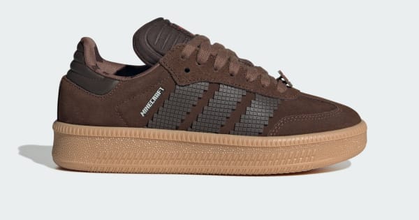 adidas Samba XLG X Minecraft Shoes Kids - Brown | Free Shipping