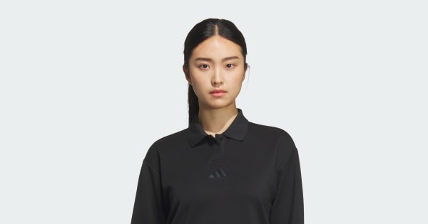 アディダス 【ゴルフ】ポロシャツ 長袖 - ブラック | アディダス ジャパン