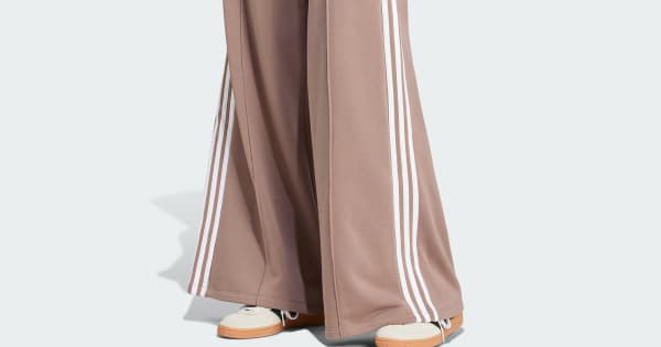アディダス スリーストライプス ルーズ フレンチテリー ワイドレッグ