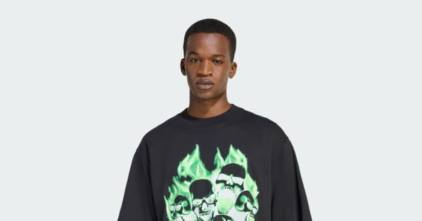 adidas TEAMGEIST MOTO GRAPHIC TEE - Black | adidas Türkiye