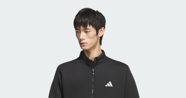 アディダス 【ゴルフ】ダンボールニット バックロゴ 付き フルジップ