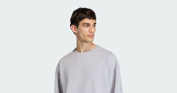 adidas SOFT LUX SWEATSHIRT - Grey | Free Shipping with adiClub
