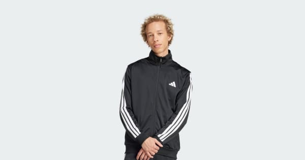 adidas Sportswear Basic 3-Stripes Tricot Track Suit - Black