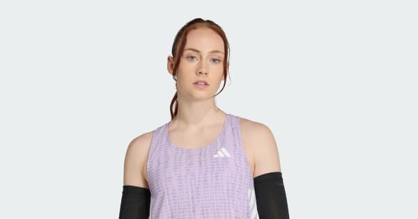 adidas Adizero Running Singlet - Purple | Free Shipping with