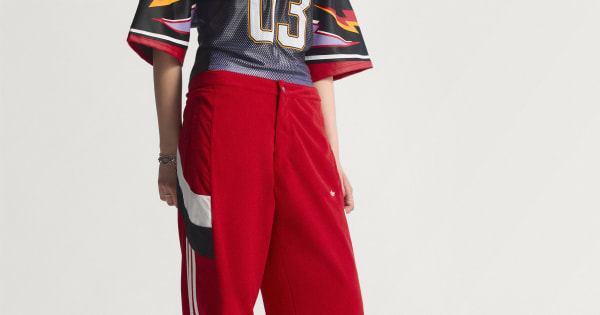 adidas Blocking Track Pants - Red | Free Shipping with adiClub