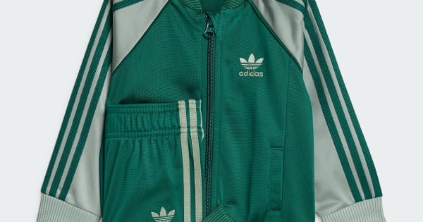 adidas Adicolor SST Track Suit Kids Green adidas Australia