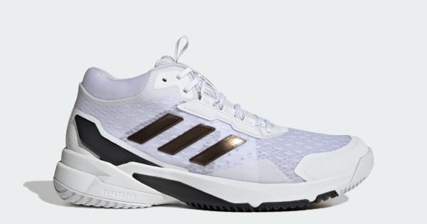 adidas Crazyflight 6 Mid Indoor Shoes - White | Free Shipping with