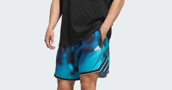 adidas Crazy Lite AOP Short - Turquoise | Free Shipping with