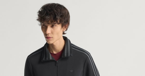 adidas Premium Track Top - Black | Free Shipping with adiClub