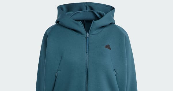 Moletom com Capuz adidas Z.N.E. Full-Zip - Turquesa adidas