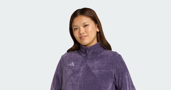 あひるん　SPORTY VELOUR TRACK JACKET adidas Originals Monogram Plush Velour Track Top Jacket IZ2546 | eBay