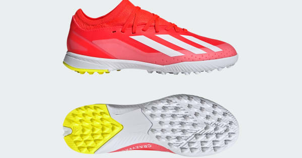 adidas X Crazyfast League Turf Soccer Sneakers - Red | Free