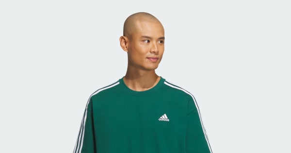 アディダス エッセンシャルズ プラス ルーズフィット スリーストライプ