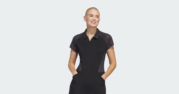 adidas Ultimate365 Short Sleeve Dress - Black | Free Shipping with
