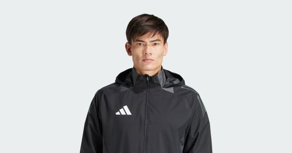 adidas Tiro 24 Competition All-Weather Jacket - Black | Free