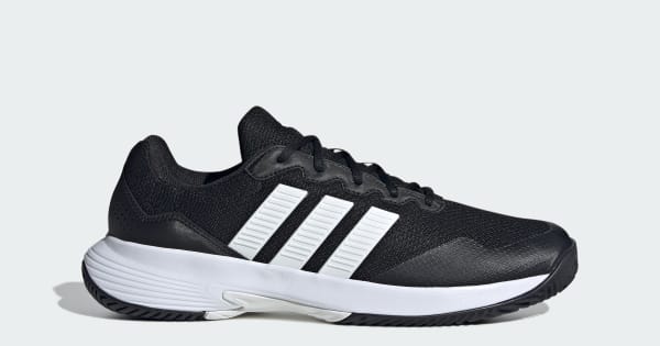 adidas GAMECOURT 2 TENNIS SHOES - Black | Free Shipping with