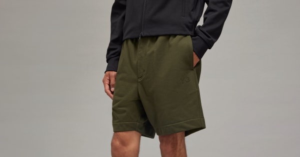 adidas Y-3 French Terry Shorts - Green | Free Shipping with