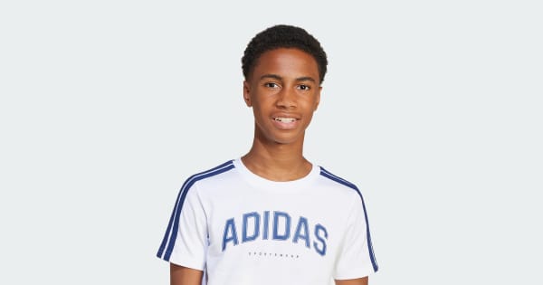 adidas Codes Collegiate Graphic Tee Kids - White | adidas Singapore